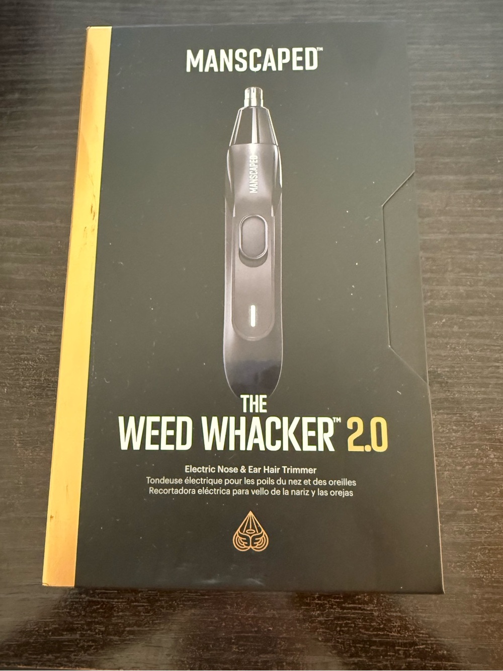 MANSCAPED THE WEED WHACKER 2.0 ELECTRIC SKIN SAFE NOSE, EAR, HAIR TRIMMER NWT